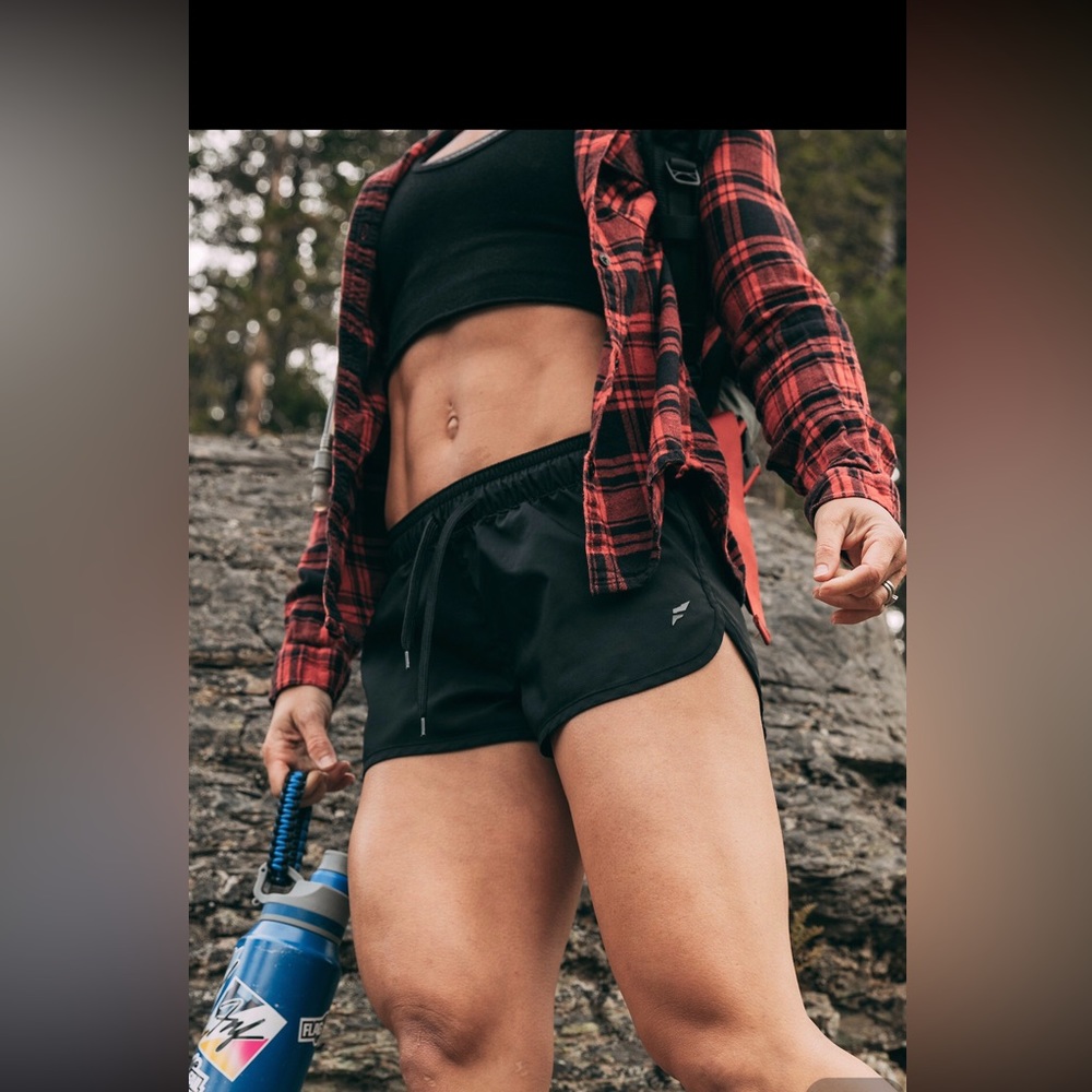 FNF Flag nor fail black womens shorts size small